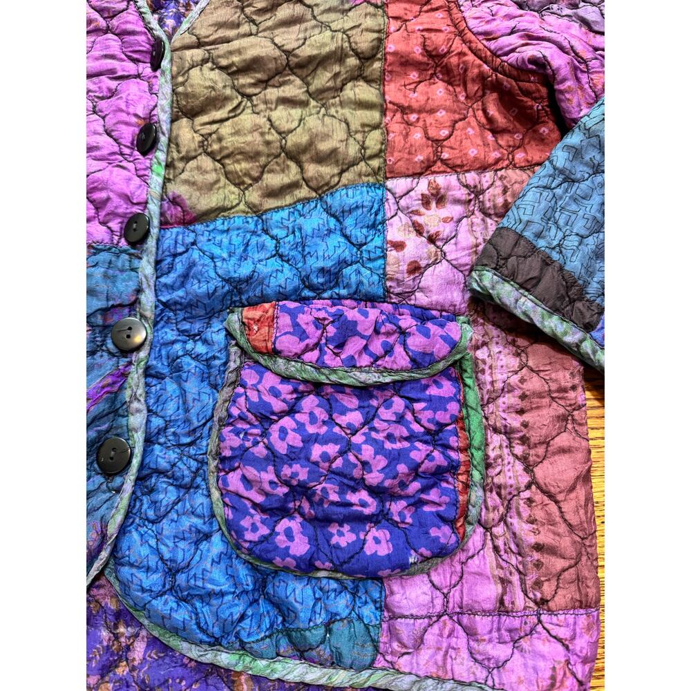 Patchington Quilted Silk Jacket - image 3